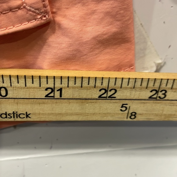 Talbots Cotton Anorak Rain Jacket Coral M Water Resistant front Zip Pockets - Picture 7 of 8